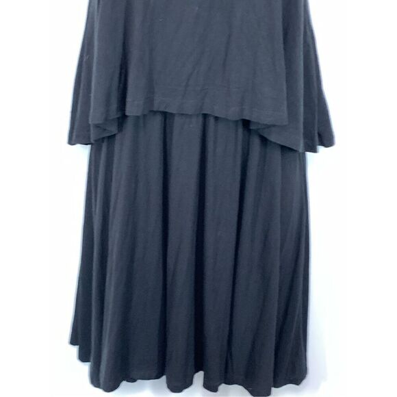 Tobi Women's Sleeveless Adjustable Straps Layered Mini Dress Black Medium NWT - Picture 3 of 11